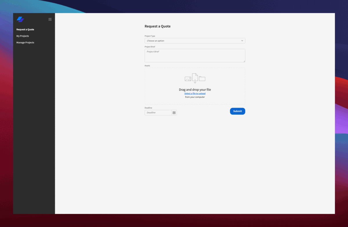 Free client portal app gif