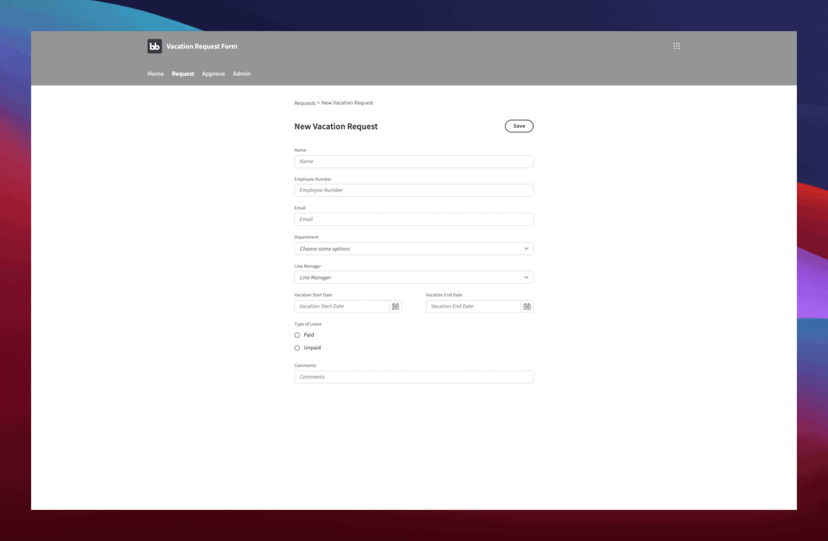 Types of workflow example 1