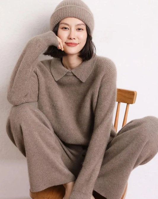 winter sweater pant set for women