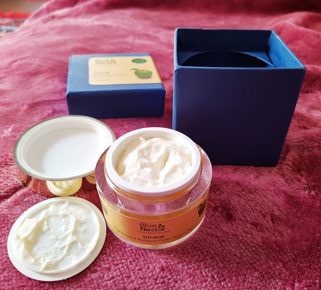 Blue Nectar Brightening & Radiance Green Apple Cream Review and Pictures