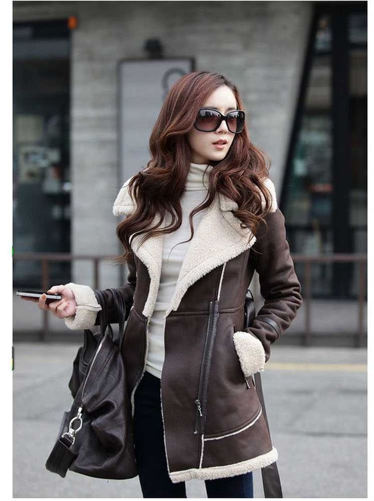 Leather jacket for women