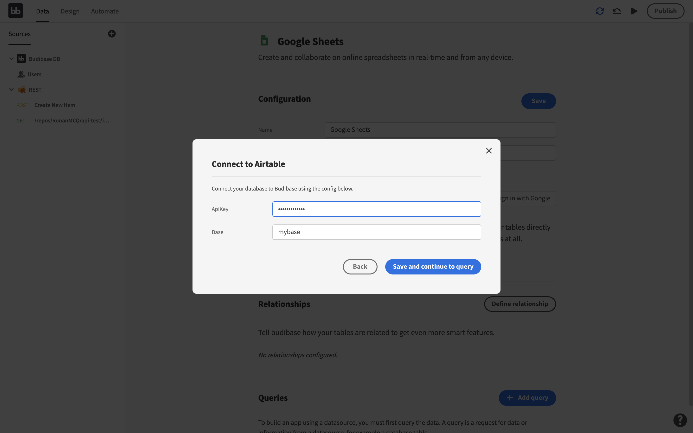 Connect to Airtable as a data source