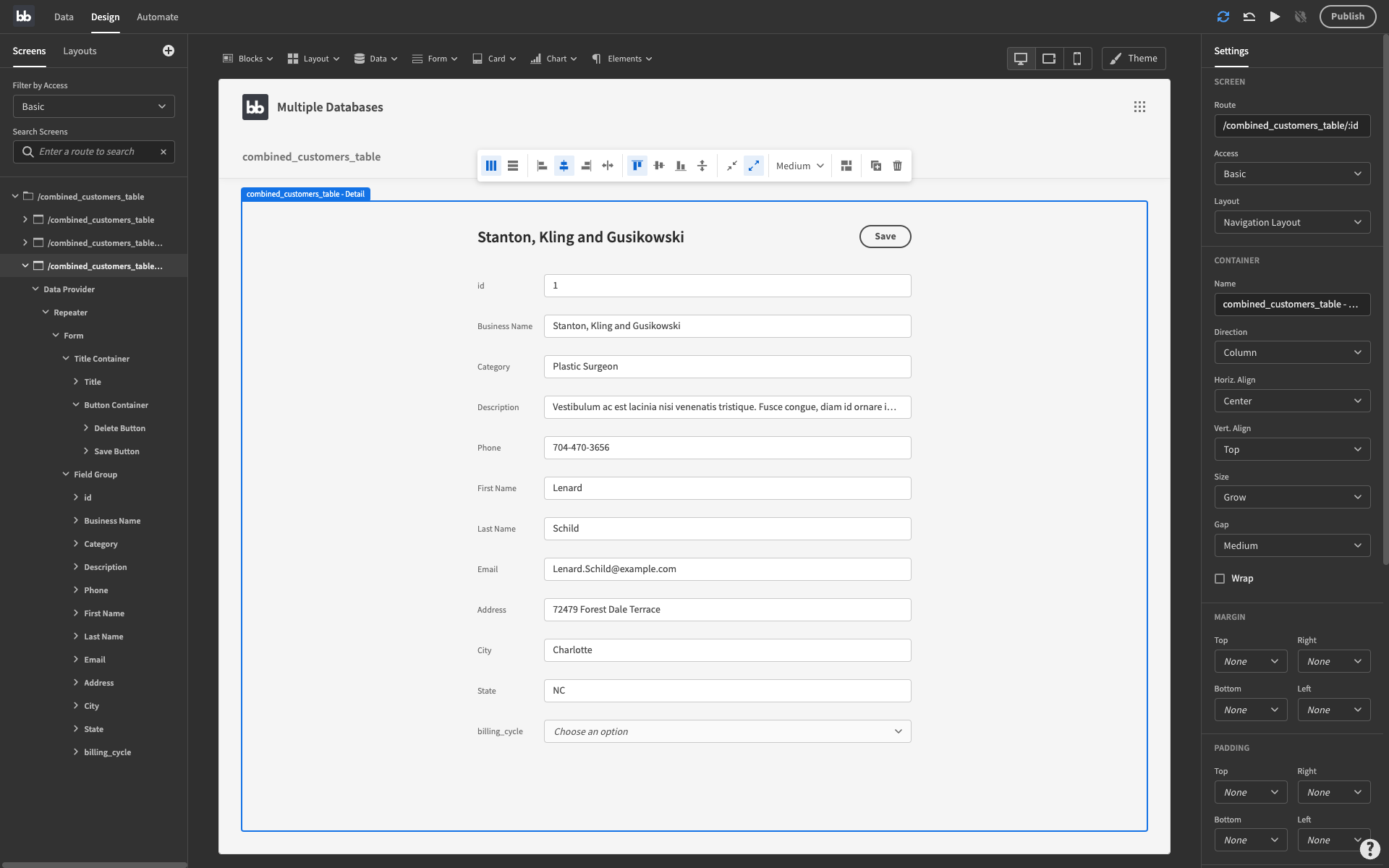 How to integrate multiple databses